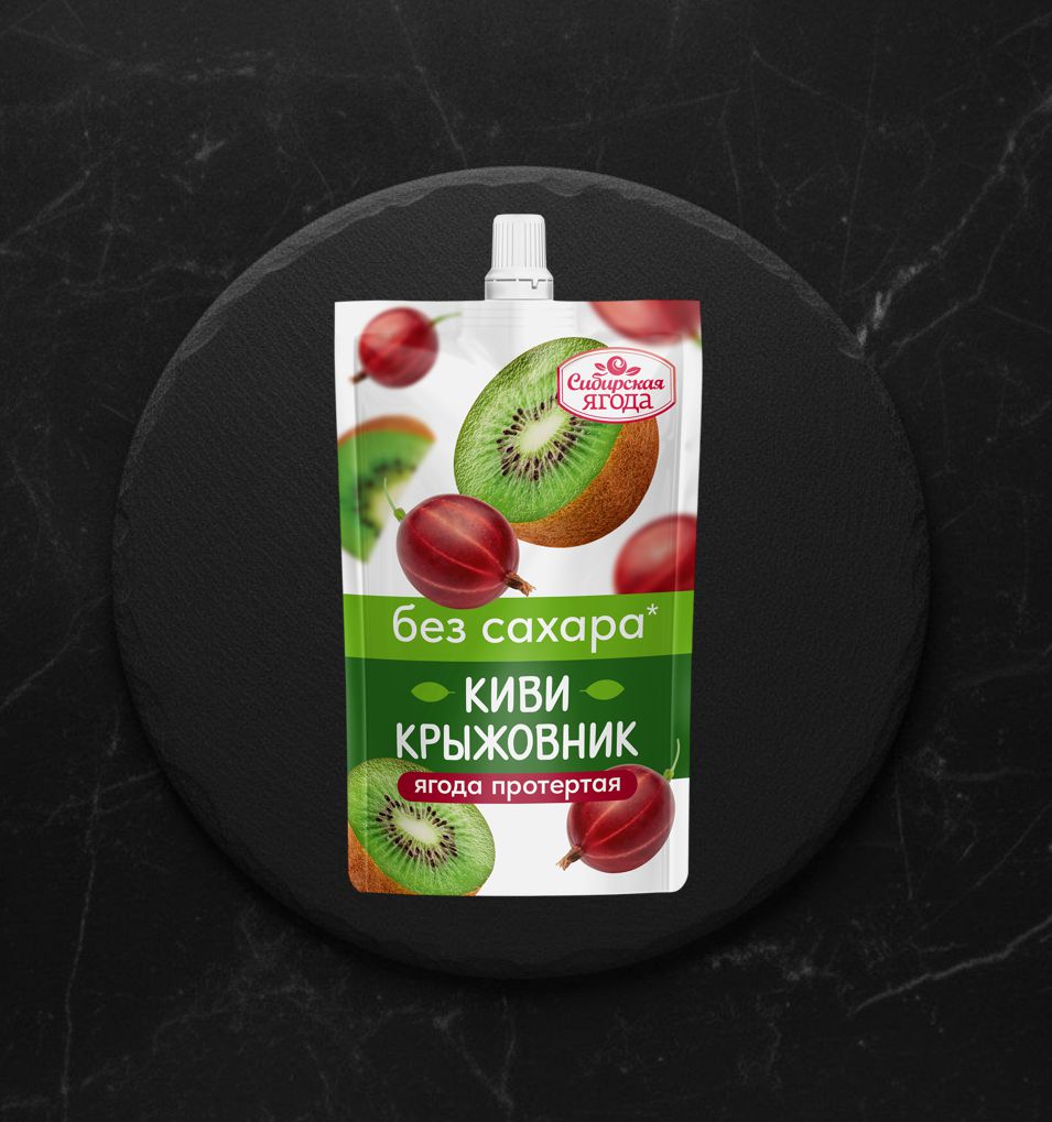 Киви-крыжовник протертые без добавления сахара САВА д/п 250г