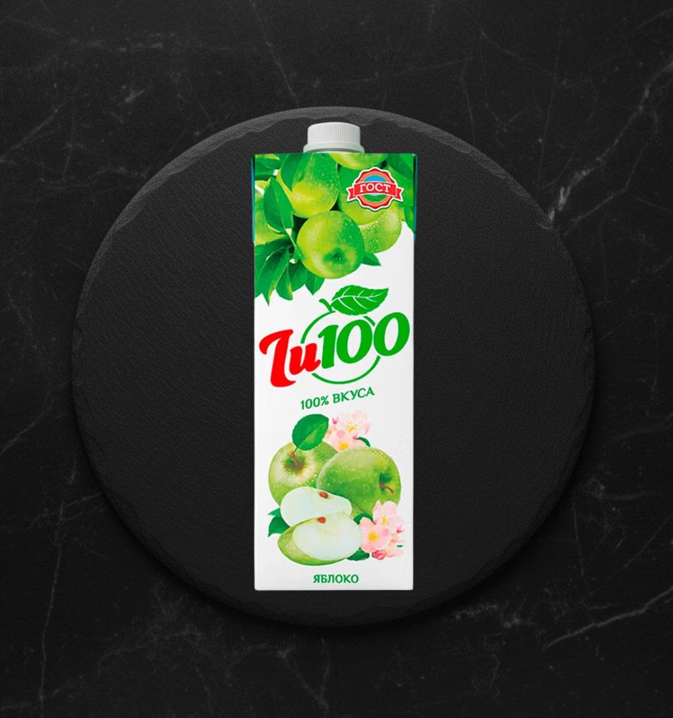 Нектар Zu100 Яблочный 0,95л т/п
