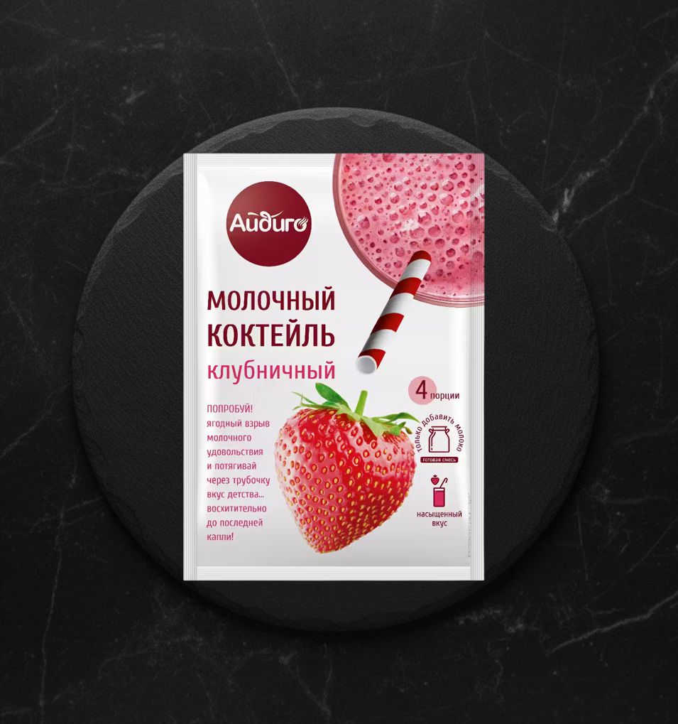 Молочный Коктейль Клубничный 60г Айдиго