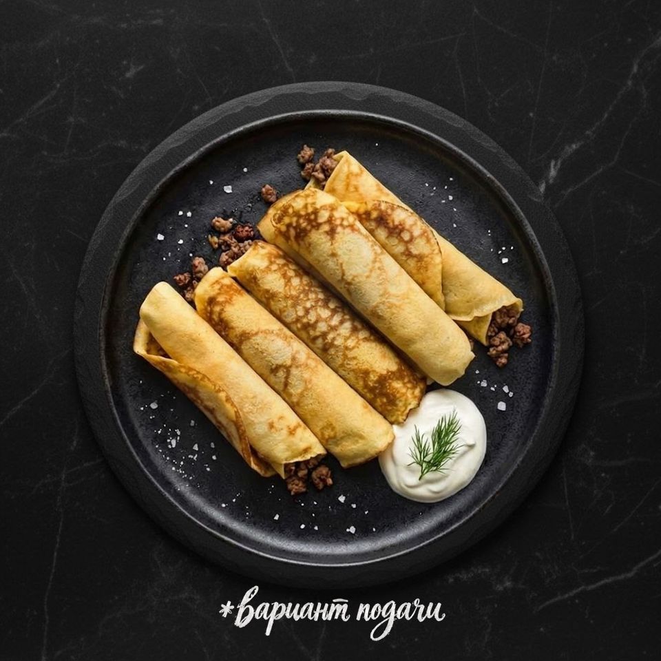 Блинчики с говядиной