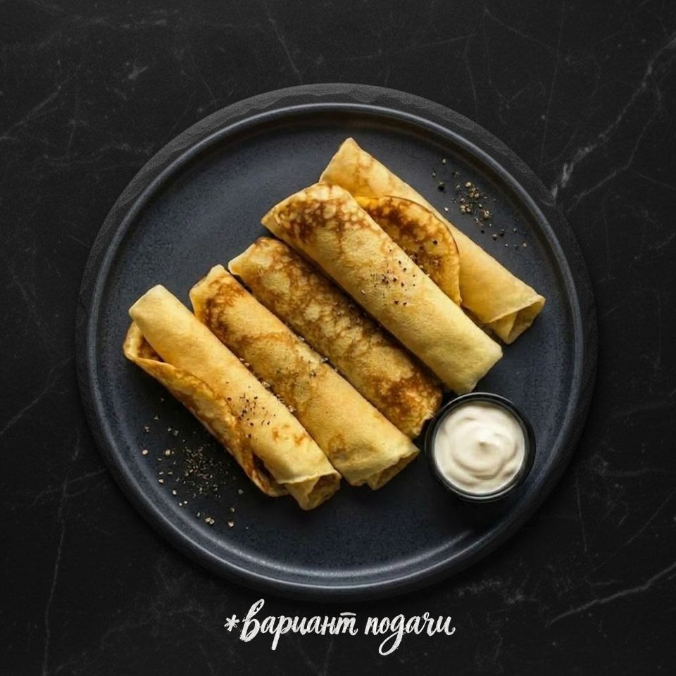 Блинчики с куриной печенью