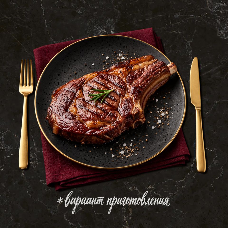 Стейк рибай на косточке