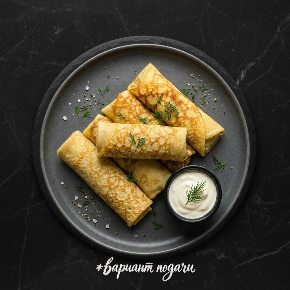 Блинчики с мясом и рисом