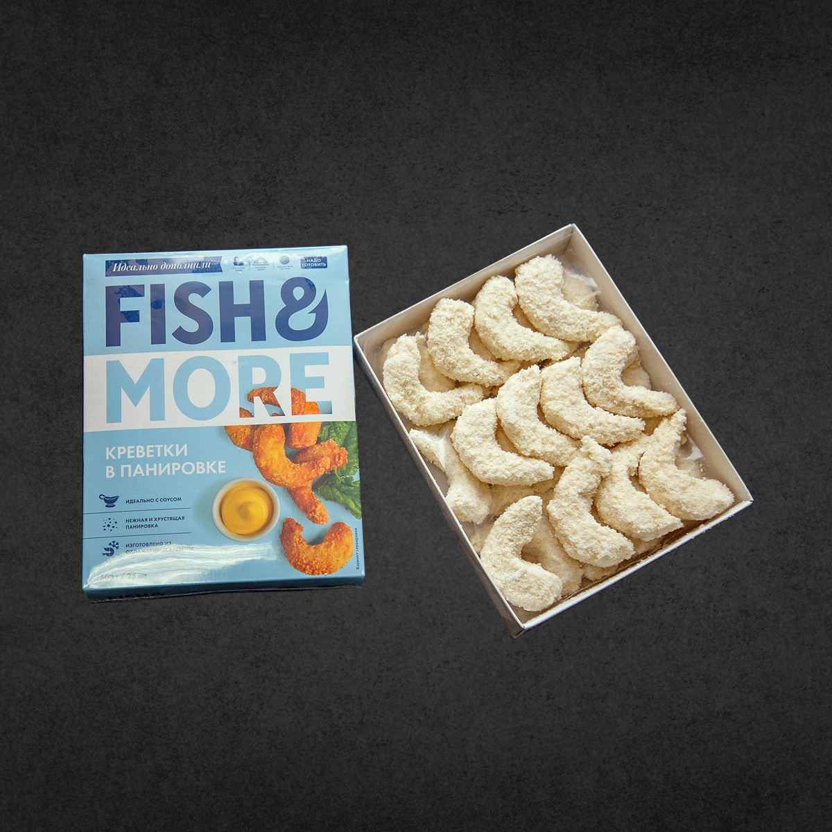 Креветка Очищенная В Панировке 500 гр Fish&More