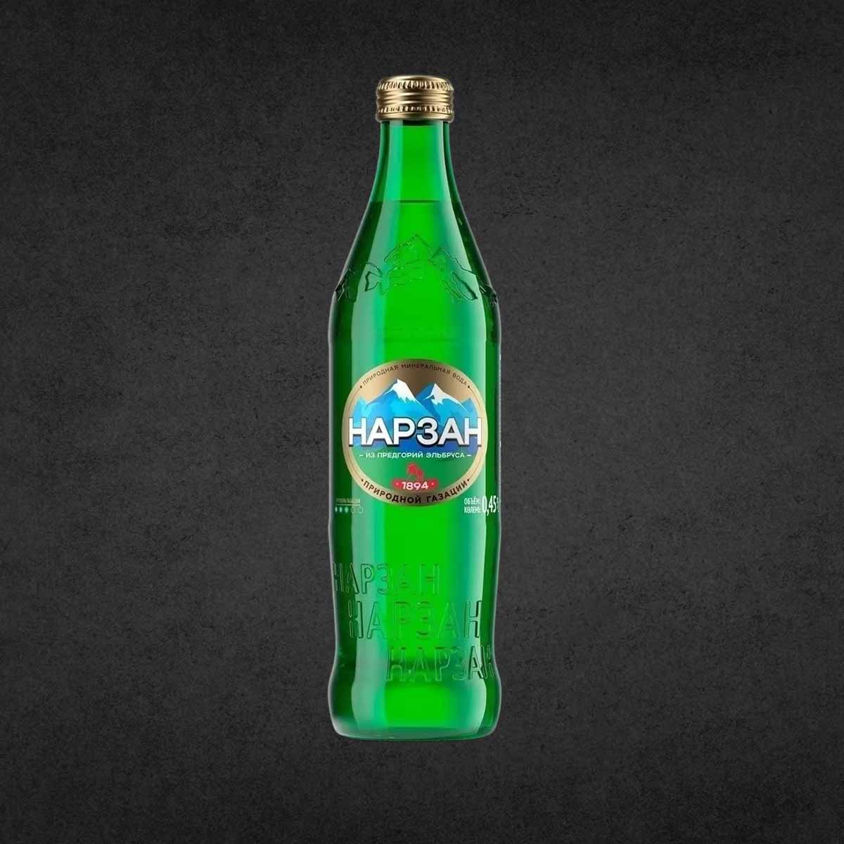 Вода Минеральная НАРЗАН 0,45л Золотая Этикетка стекло