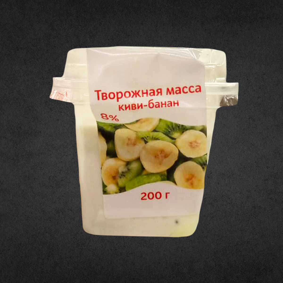 Творожная Масса Киви-Банан 8% 200г конт. АгриКо
