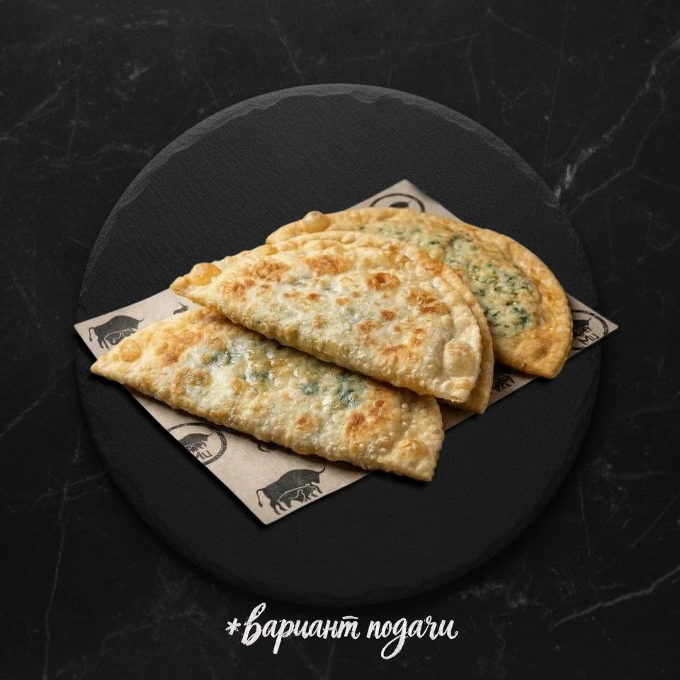 Кутабы с картофелем и шпинатом