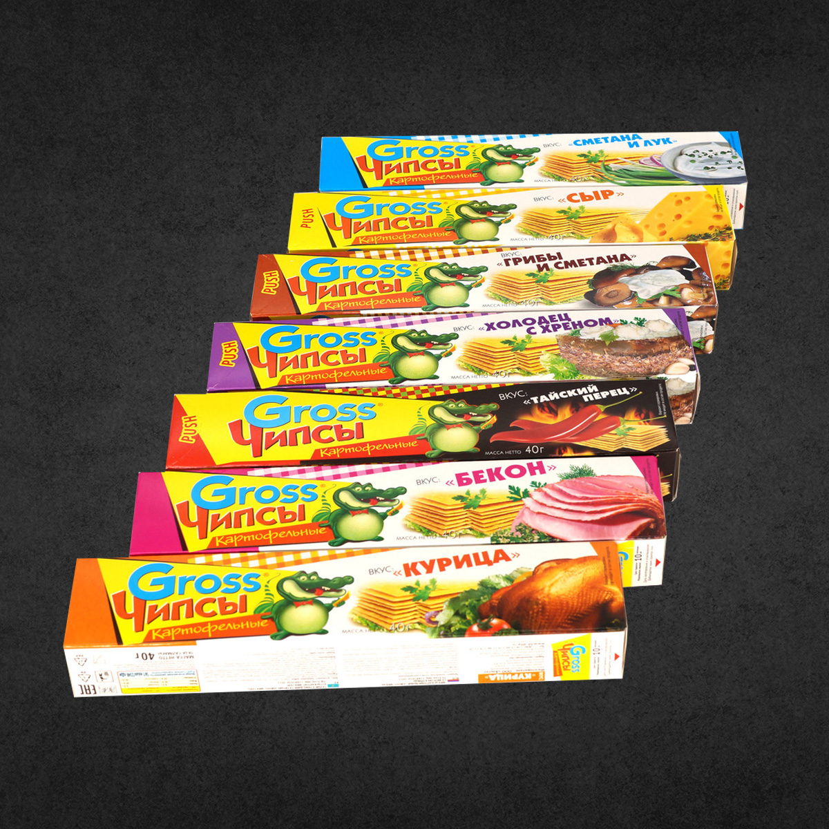 Чипсы Гросс 40гр в ассортименте
