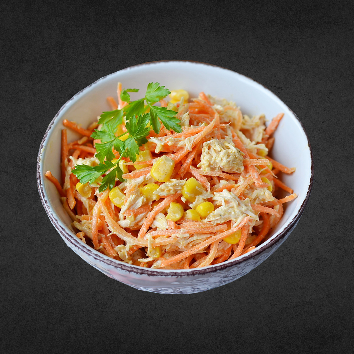 Салат с Курицей Гриль по-Корейски