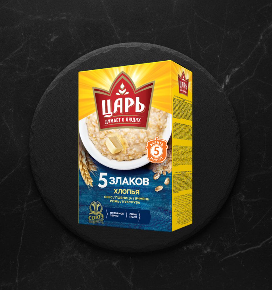 Хлопья Из 5-ти злаков Царь 400гр