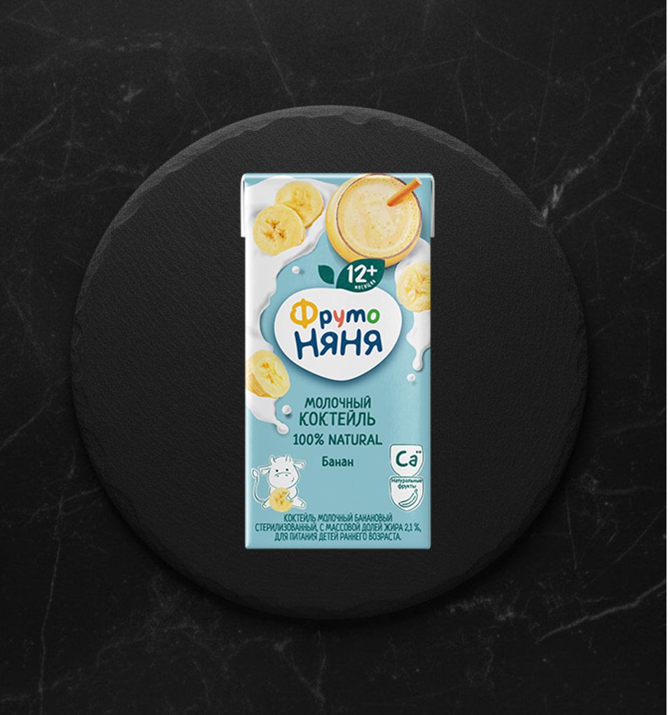 Коктейль ФрутоНяня 0,2л молочный банан 2,1%