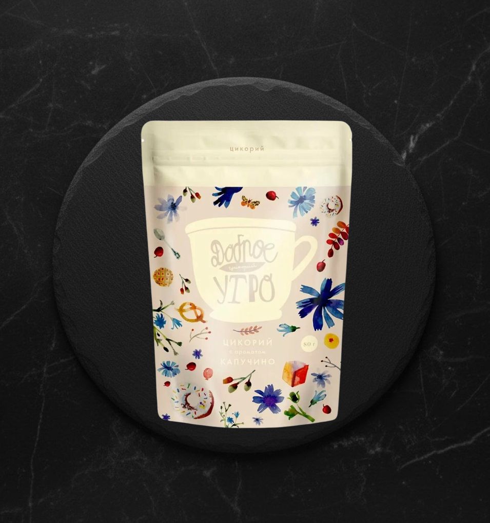 Цикорий раств Капучино 80 гр ТМ Доброе утро