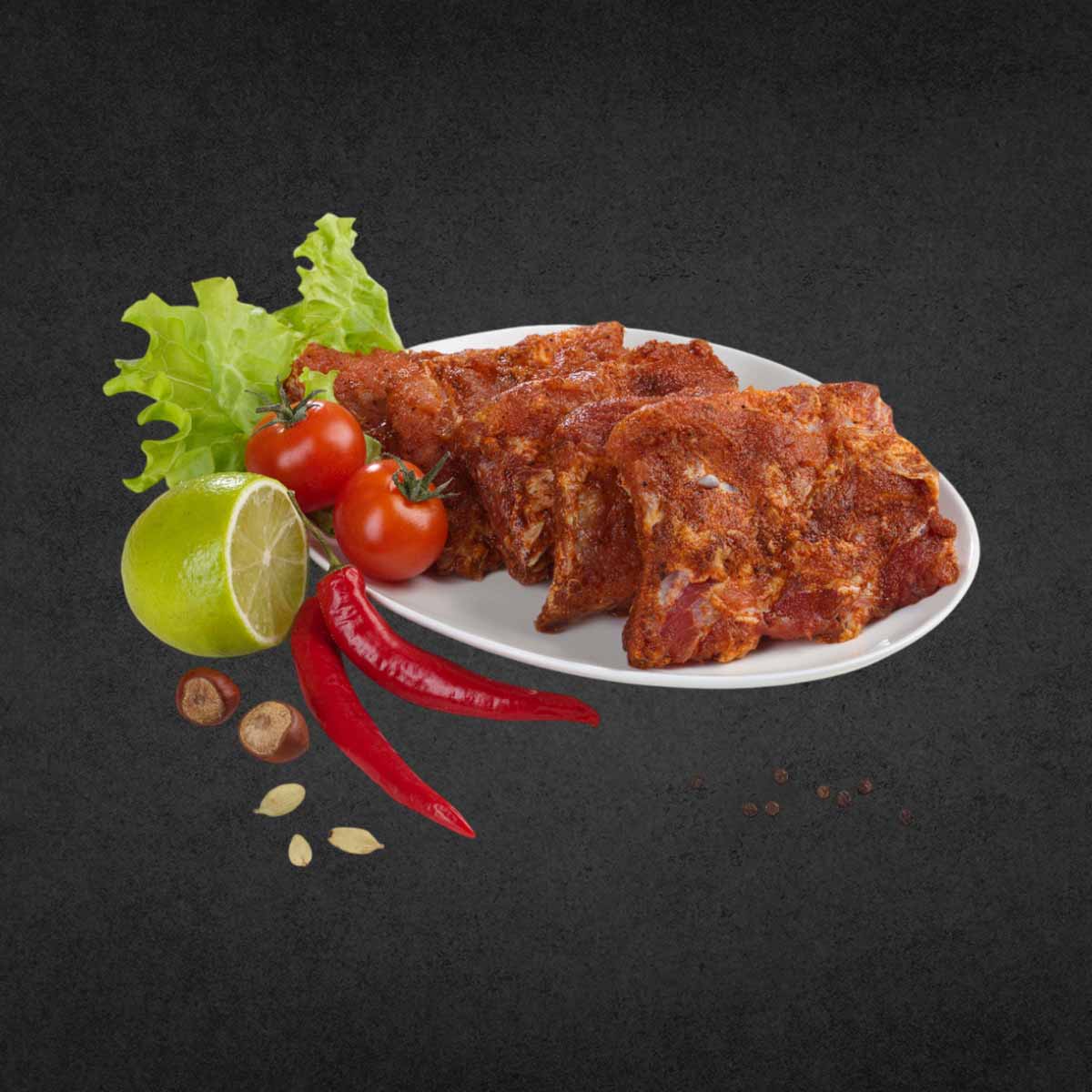 Шашлык Свинина Ребра в Сухом Брусничном  Маринаде