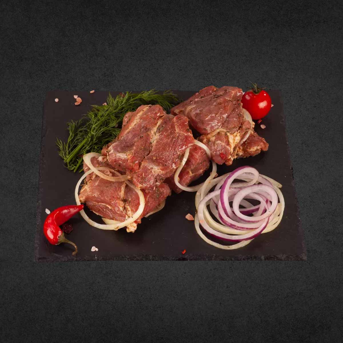 Шашлык Свинина Шея в Маринаде На Горячих Углях