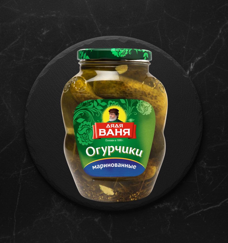 Огурчики маринованные с/б 1800 гр Дядя Ваня