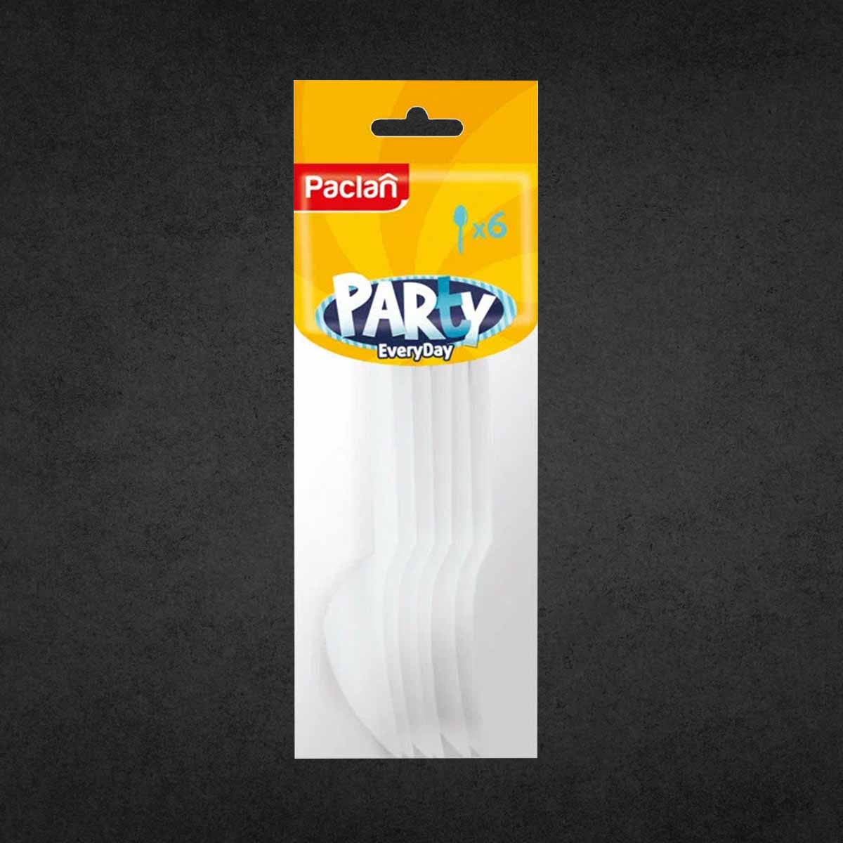 Ложка Пластиковая, белая, 6шт/уп Party Every Day