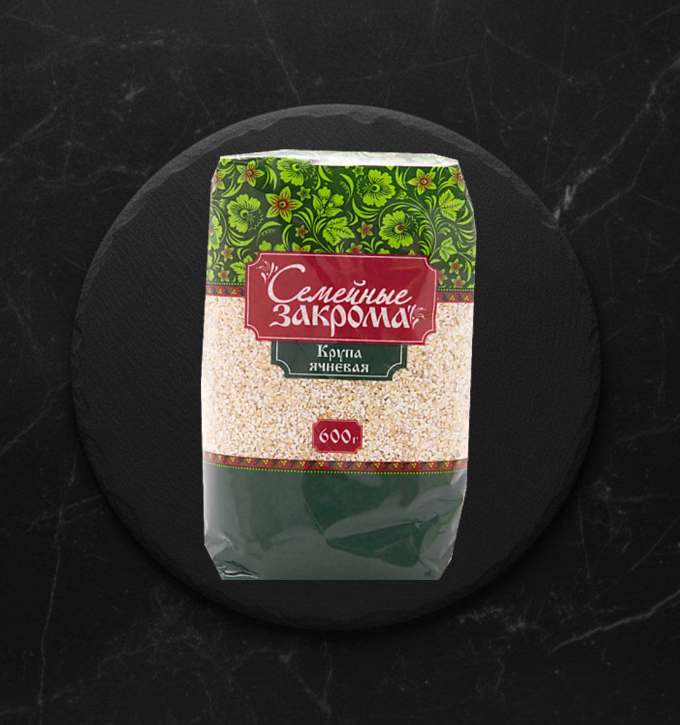 Ячневая крупа 600г ТМ Семейные закрома