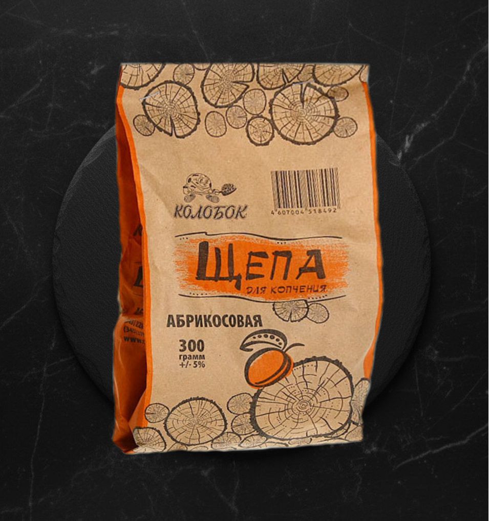 Щепа Для копчения КОЛОБОК Абрикосовая 300гр