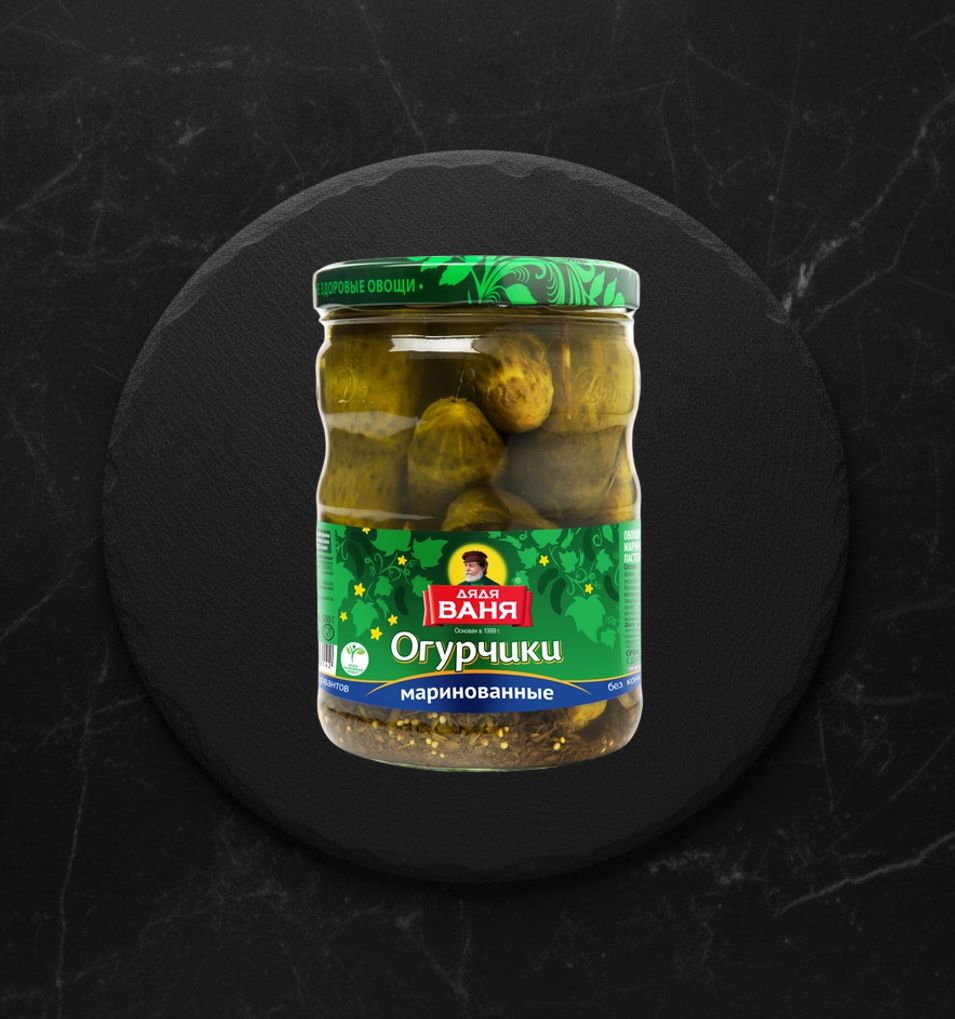 Огурцы маринованные 950гр Дядя Ваня