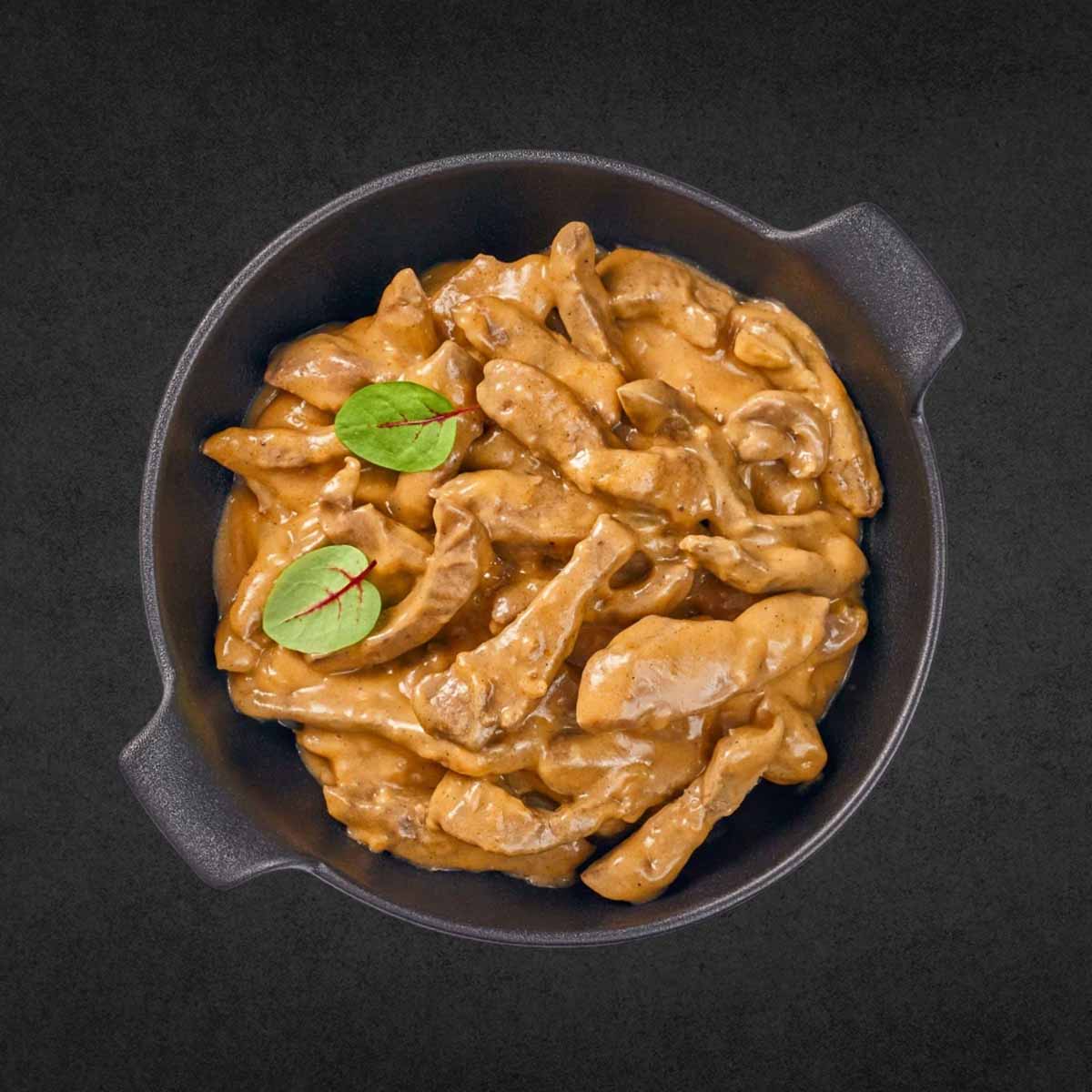 Бефстроганов из Говяжьей Печени Мясн. Центр (готовое)