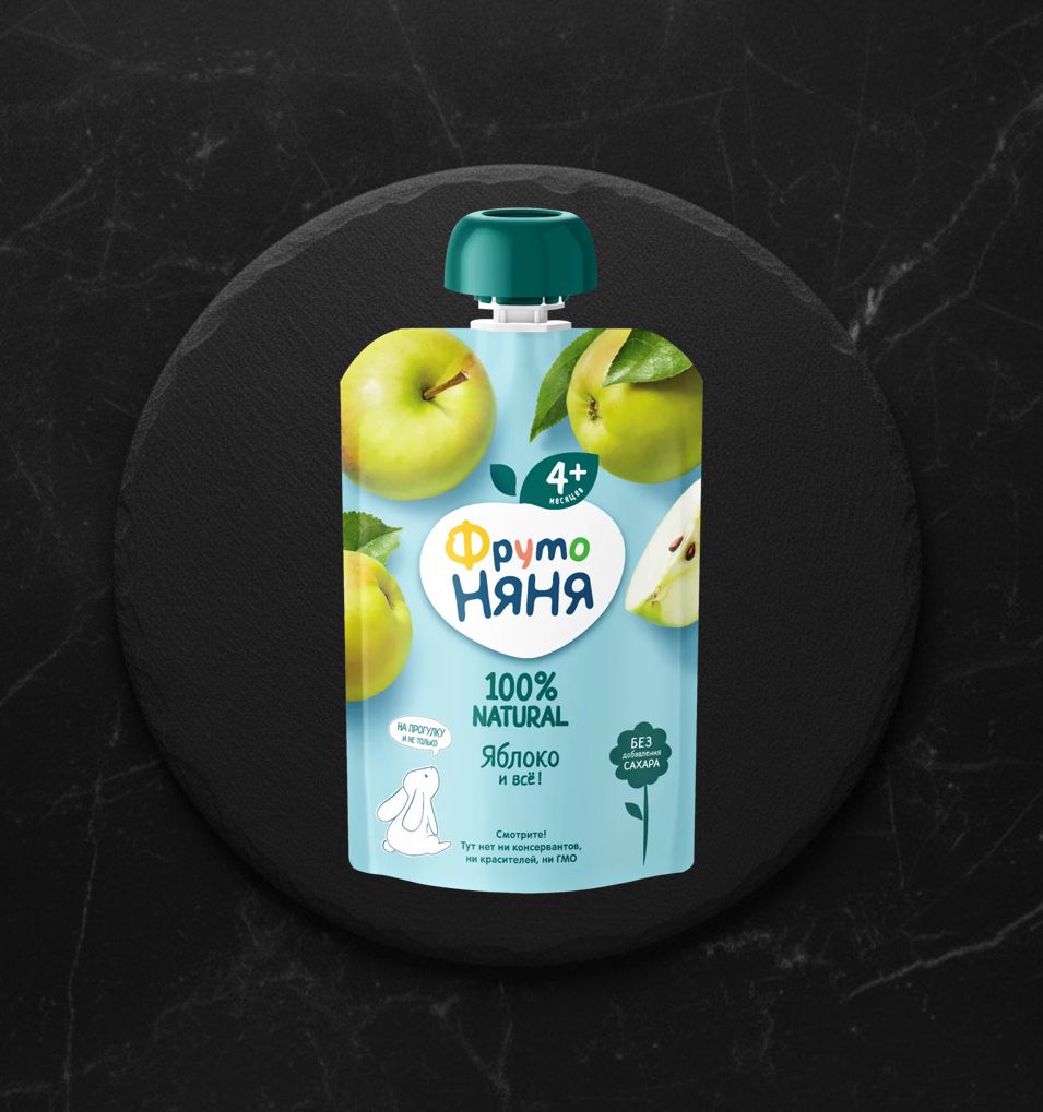 Д/Пюре Фруктовое Фруто Няня яблоко 90 г
