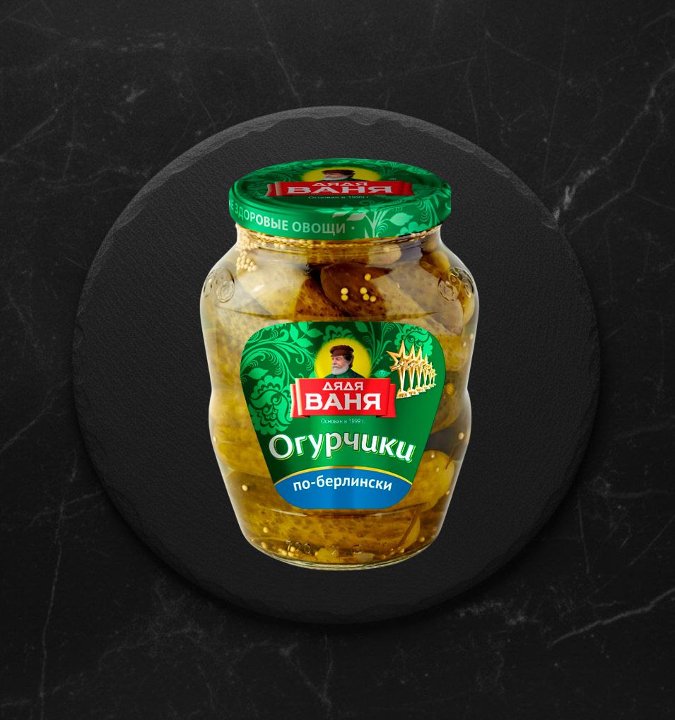 Дядя Ваня Огурчики По-берлински 680гр