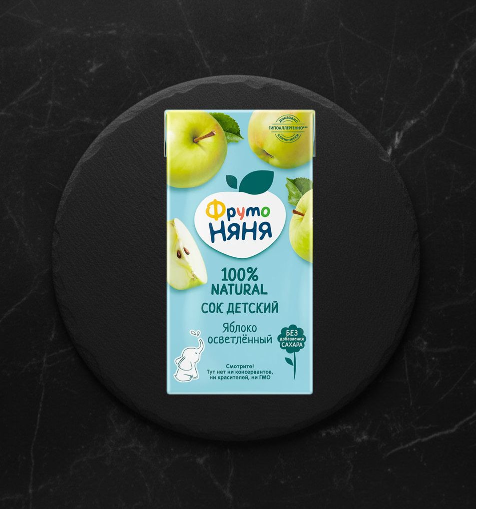 Детский Сок Фруто Няня яблочный осветлен. 0,2 л