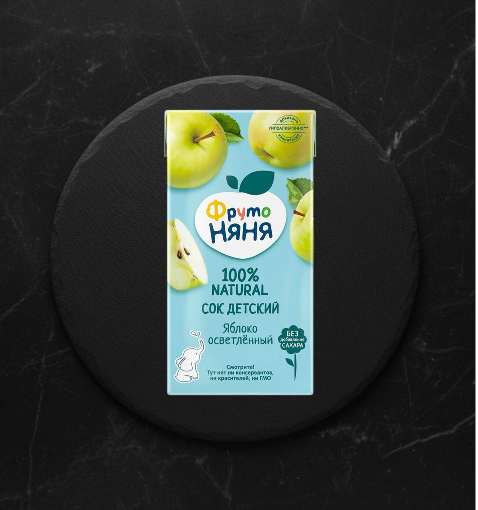 Детский Сок Фруто Няня яблочный осветленный 0,5 л