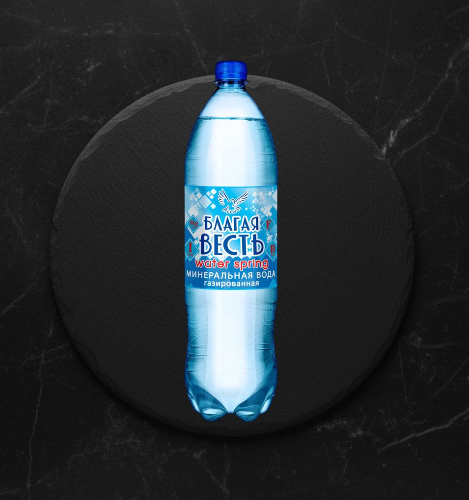 Вода минеральная Благая Весть газ 1,5л