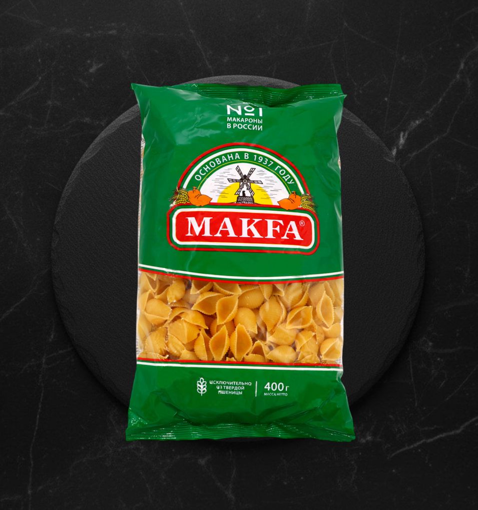Макароны Макфа Ракушки 400г