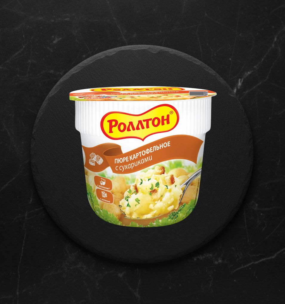 Пюре Картофельное Б/П Роллтон 40гр Сухарики стак