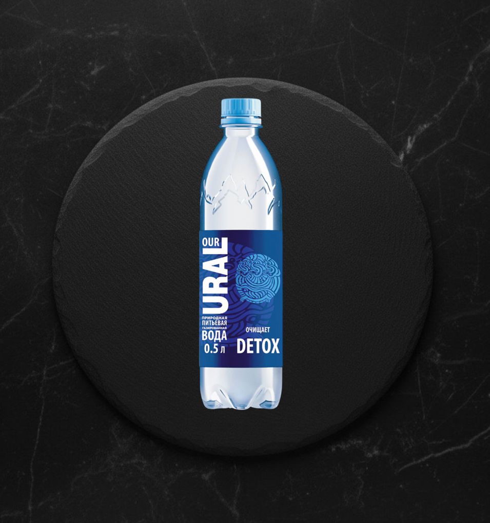 Вода пит. Наш Урал Детокс 0,5л газ. ПЭТ