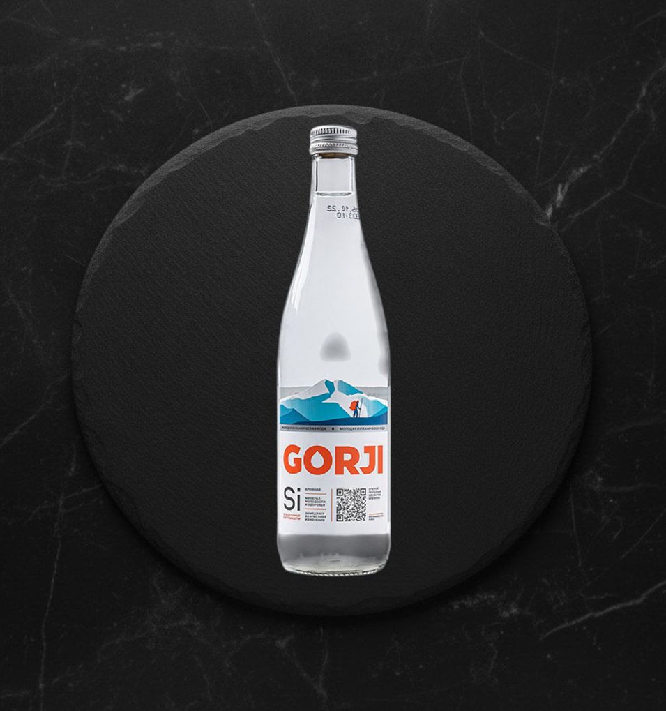 Вода Минеральная GORJI природная лечебно-столовая газ, 0.5л ст