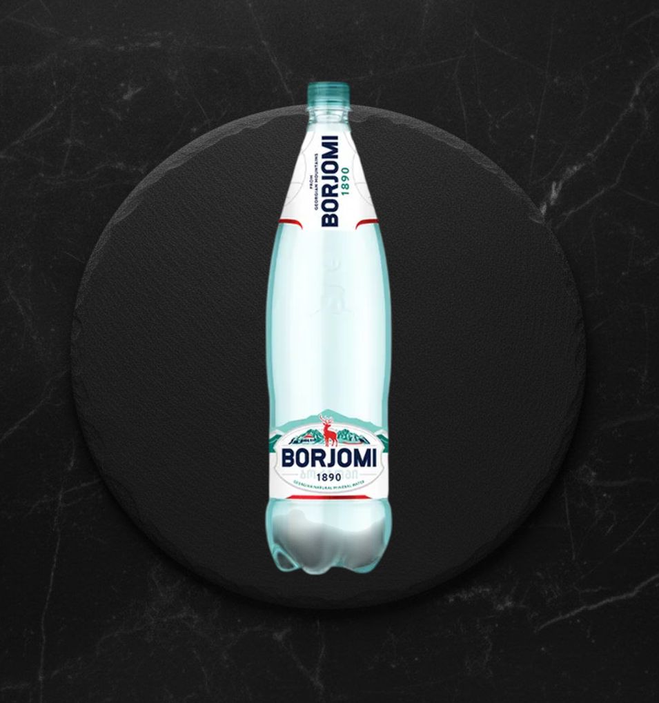 Вода Минеральная BORJOMI природная газированная 1,25 л