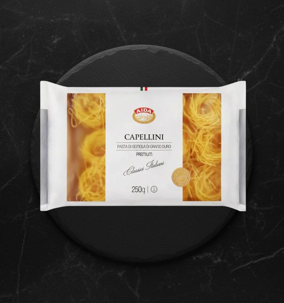 Макаронные Изделия Капеллини ( гнезда) 250гр.AIDA NEW