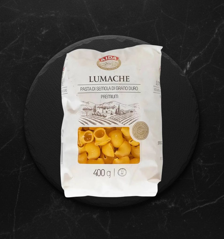Макаронные Изделия Улитка 400гр AIDA NEW Lumache