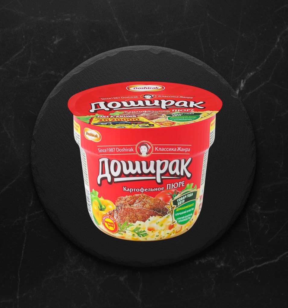 Пюре Картофельное Б/П Со Вкусом Мяса 40 г. Доширак