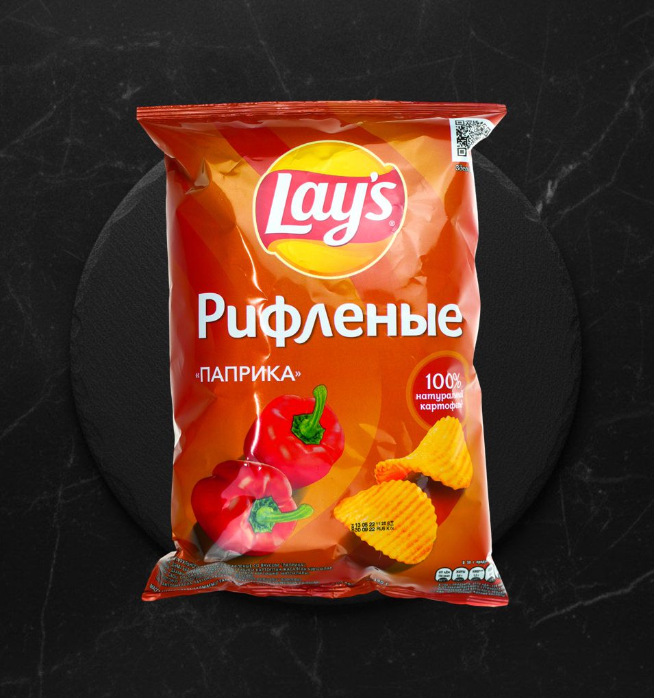 Чипсы Lays Рифленые Паприка 140г