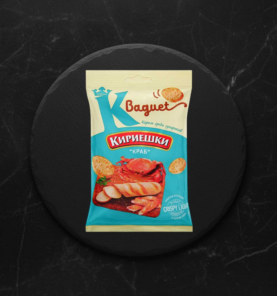 Сухарики Кириешки Baguet Краб 50гр
