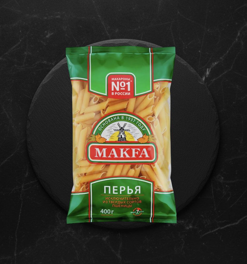 Макароны Макфа Перья любительские 400г