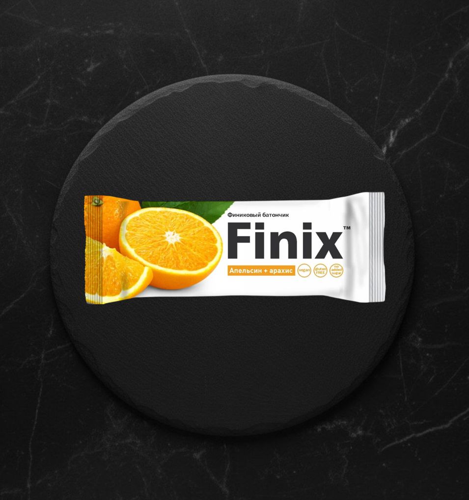 Финиковый Батончик с арахисом и апельсином Finix 30г