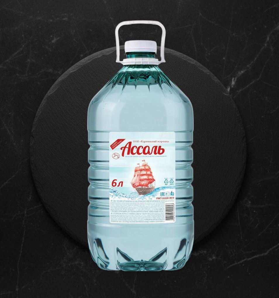 Вода Питьевая Ассоль 6л пэт
