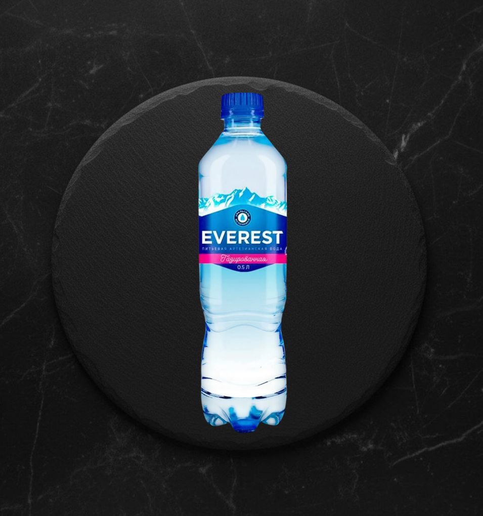 Вода пит. Эверест Газированная 0,5 л ПЭТ