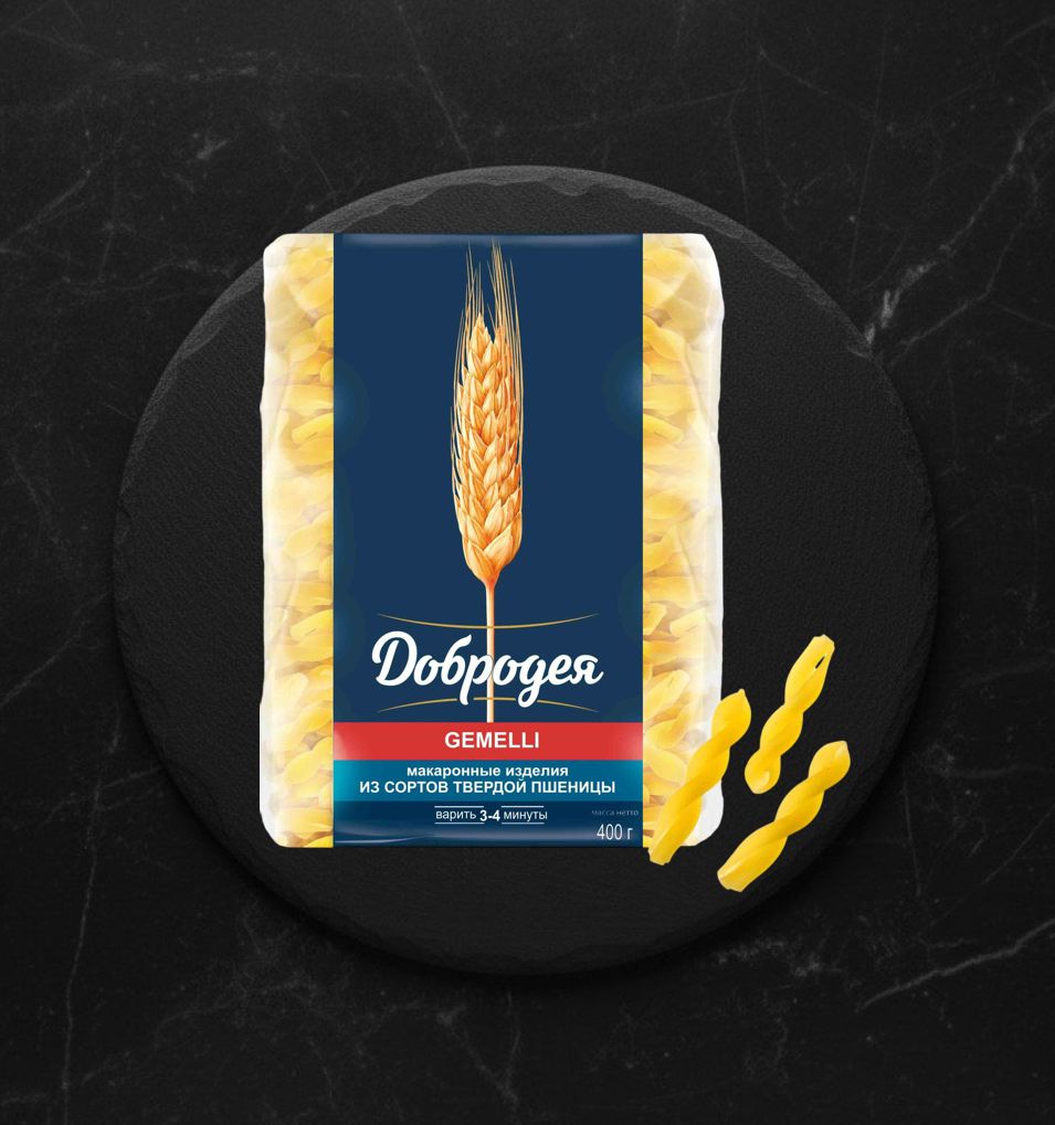 Макароны ДОБРОДЕЯ ДЖЕМЕЛЛИ Сережки 400г