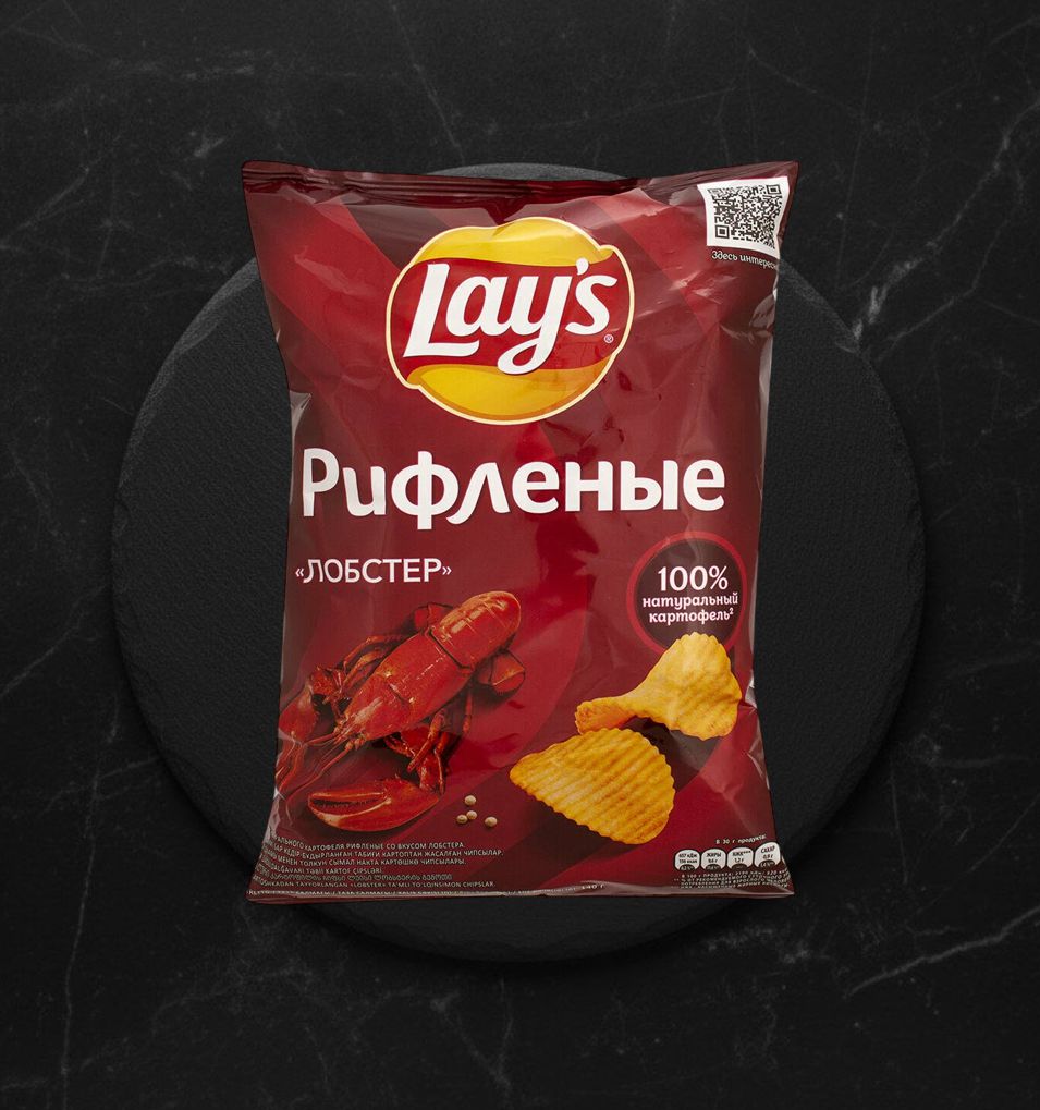 Чипсы Lays Рифленые Лобстер 140г