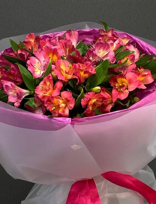 Монобукет из альстромерии