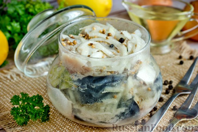 Малосольная скумбрия в масле