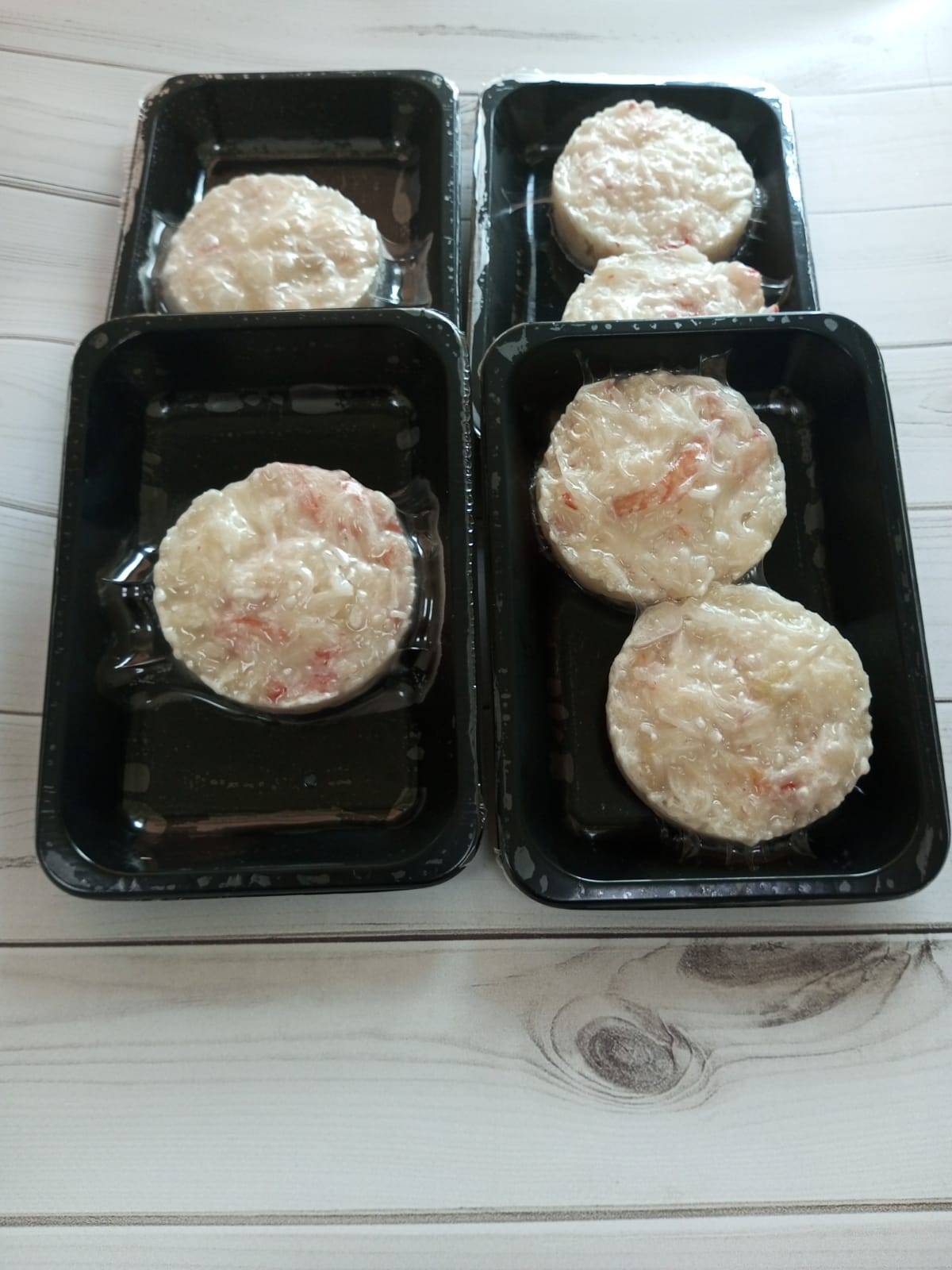 Медальоны из салатного мяса стригуна 100гр
