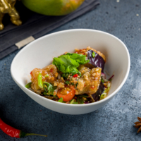 Хрустящие баклажаны в соусе Сладкий Чили