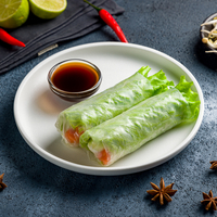 Спринг роллы с лососем